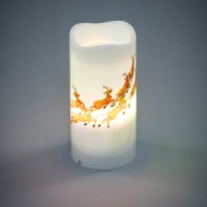 Santa Christmas Projector Candle