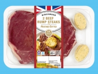 Lidl  2 Beef Rump Steaks with Mustard Butter