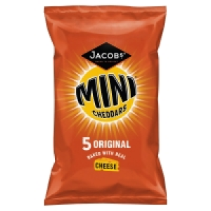 Iceland  Jacobs Mini Cheddars Original 5 Pack 125g