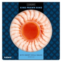 Iceland  Iceland Luxury King Prawn Ring with Sweet Chilli Sauce 250g