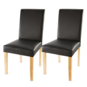 2 Black Dining Chairs