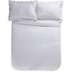 Aldi  White King Sateen Duvet Set