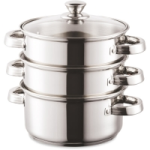 Aldi  Stainless Steel 3 Tier Steamer