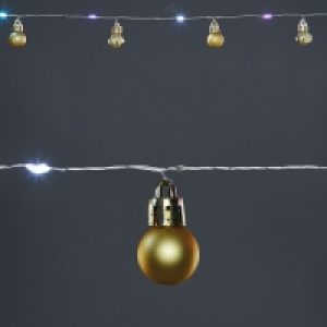 Pastel Bauble LED Garland Lights
