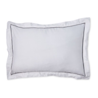 Aldi  White/Charcoal Pipe Pillowcase Pair