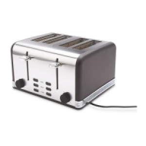 Aldi  Ambiano Black 4 Slice Toaster