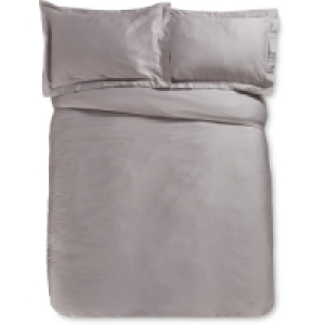 Grey Double Sateen Duvet Set £19.99