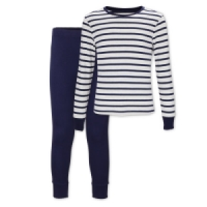 Kids Organic Blue/Striped Pyjamas