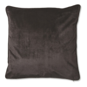 Aldi  Black XL Velvet Effect Cushion