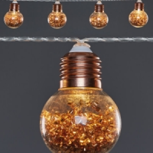 Copper Bauble LED Garland Lights