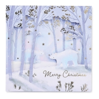 Aldi  Polar Bear Luxury Xmas Cards 6 Pack