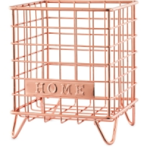 Rose Gold Home Mini Wire Storage