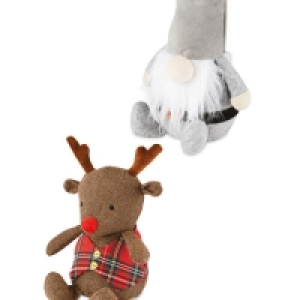 Aldi  Santa & Reindeer Christmas Doorstops