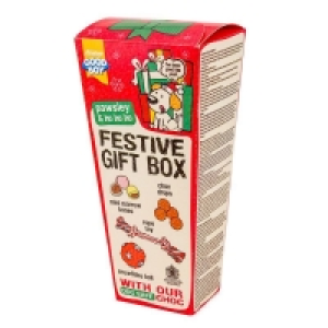 QDStores  Good Boy Dog Treats Festive Christmas Gift Box