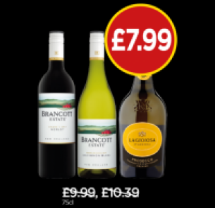 Budgens  Brancott Estate Merlot, Brancott Estate Sauvignon Blanc, La 