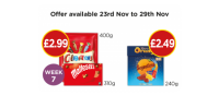 Budgens  NOVEMBER WEEKLY DEALS: Celebrations Pouch, Maltesers Box, Te