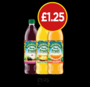 Budgens  Robinsons No Added Sugar Apple & Blackcurrant, Orange & Pine