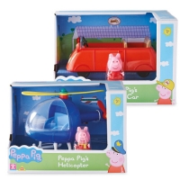 Aldi  Peppa Pig Car And Helicopter Set