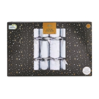 Aldi  Silver Luxury Crackers 8 Pack