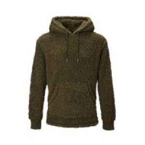 Avenue Mens Olive Borg Hoody £9.99
