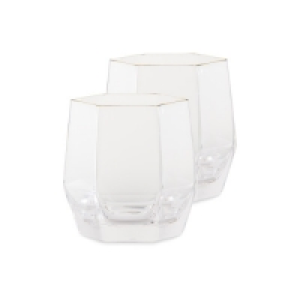 Root7 Geometric Glasses 2 Piece Set £5.99