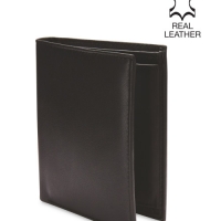 Aldi  Avenue Leather Upright Black Wallet