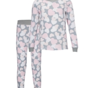 Lily & Dan Kids Grey Heart Pyjamas £5.99