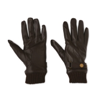 Aldi  Avenue Mens Brown Ribbed Gloves