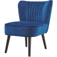 Aldi  Blue Velvet Chair