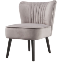 Aldi  Grey Velvet Chair