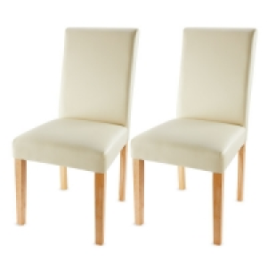 2 Cream Dining Chairs