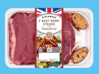 Lidl  2 Beef 28-Day Matured Rump Steaks with Porcini Butter
