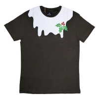 QDStores  Mens Pudding Christmas T-Shirt Small
