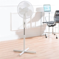 QDStores  Status Portable 16-Inch Oscillating Stand Fan White