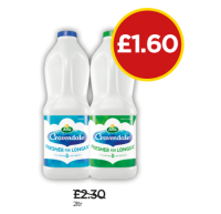 Budgens  Cravendale Whole Milk, Semi Skimmed Milk