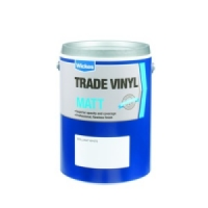 Wickes Trade Vinyl Matt Emulsion Paint White 5L £16.79