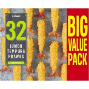 Iceland  Iceland 32 Jumbo Tempura Prawns 416g