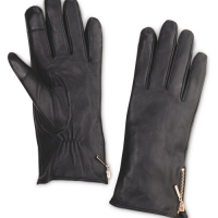Aldi  Avenue Ladies Zip Leather Gloves