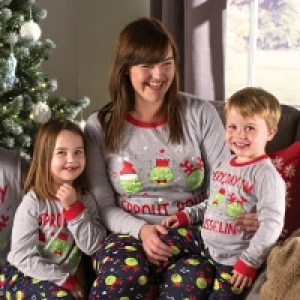 Family Christmas Pyjamas Sprout Pout Set - Small £9.99