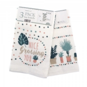 Country Club Tea Towels Nice Growing You 3pk