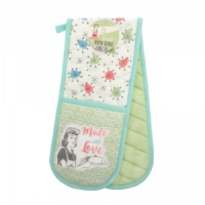 Vintage Made with love Double Oven Glove