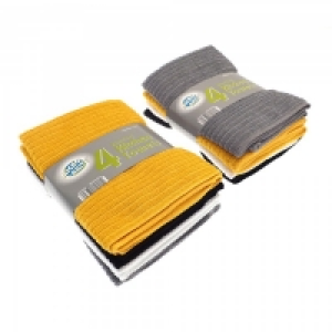 Country Club Microfiber Kitchen Towels Asstd 4pk