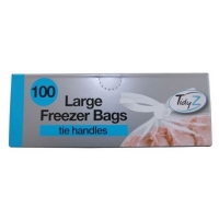 QDStores  100 Freezer Bag Tie Handles