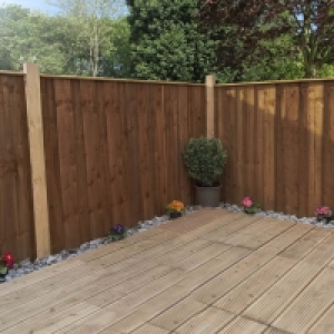 Mercia 3ft Flat Top Vertical Hit & Miss Fence Panel £22.99