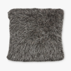 Shaggy Sparkle Cushion Charcoal £8.99