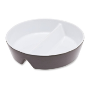 Round Grey Divided Serving Dish