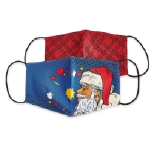 Santa Face Covering 2 Pack