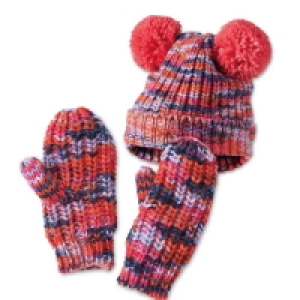 Pink Hat & Mittens Set 3-6 Years £4.99