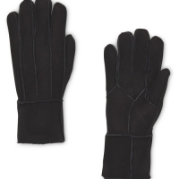 Aldi  Ladies Black Lambskin Gloves