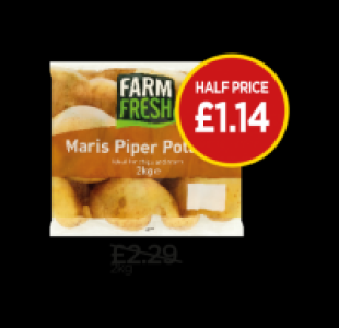 Budgens  DECEMBER WEEKLY DEALS: Farm Fresh Maris Piper Potatoes